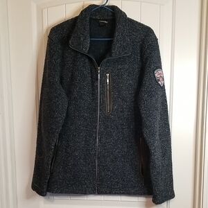 Schöffel Black Zip-Up Jacket With Pockets & Elbow Patches